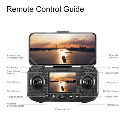 For Xiaomi M6 Drone Professional 8K Camera Drone 5G WIFI FPV  UAV With screen remote control RC Dron avoidance Aerial Quadcopter