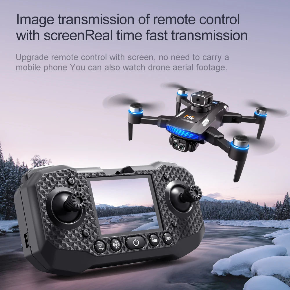 For Xiaomi M6 Drone Professional 8K Camera Drone 5G WIFI FPV  UAV With screen remote control RC Dron avoidance Aerial Quadcopter