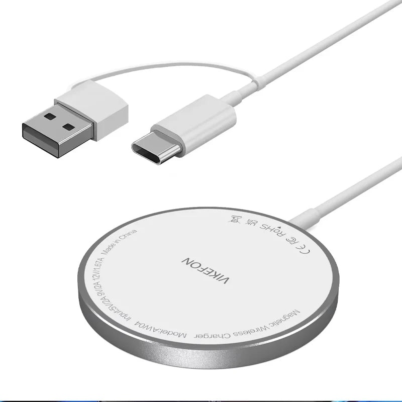 100W Magnetic Wireless Charger Pad USB + Type C For Magsafe iPhone 16 15 14 13 12 Pro Max Fast Charging Dock Station Chargers