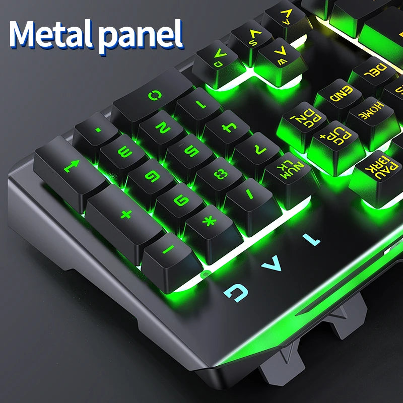 RGB Gamer Keyboard Gaming Keyboard and Mouse Headphone Gamer Kit Backlit USB Wired Computer KeyboardFor Pc Laptop 3 In1 Teclado