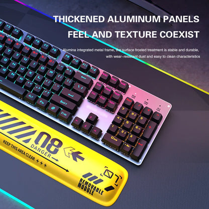 104Key Gaming Mechanical Keyboard 2.4G  Bluetooth Wired Keyboard RGB HotSwap Gamer sem fio teclado mecanino