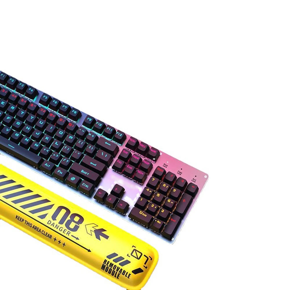 104Key Gaming Mechanical Keyboard 2.4G  Bluetooth Wired Keyboard RGB HotSwap Gamer sem fio teclado mecanino