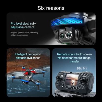 For Xiaomi M6 Drone Professional 8K Camera Drone 5G WIFI FPV  UAV With screen remote control RC Dron avoidance Aerial Quadcopter